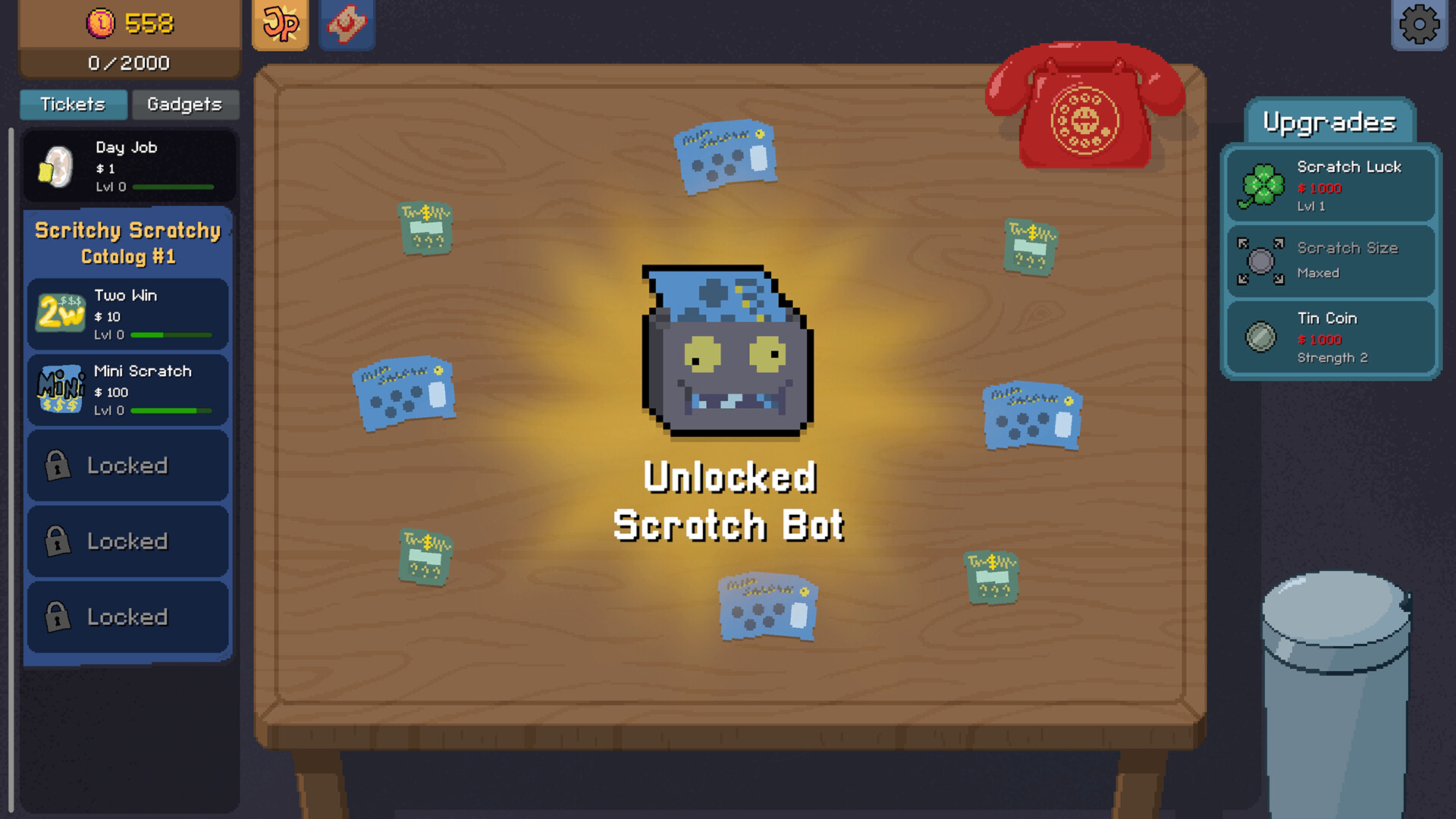 Scritchy Scratchy screenshot and interface